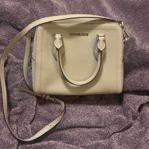 Michael Kors Light Gray (skull color) Small Satchel with wallet.